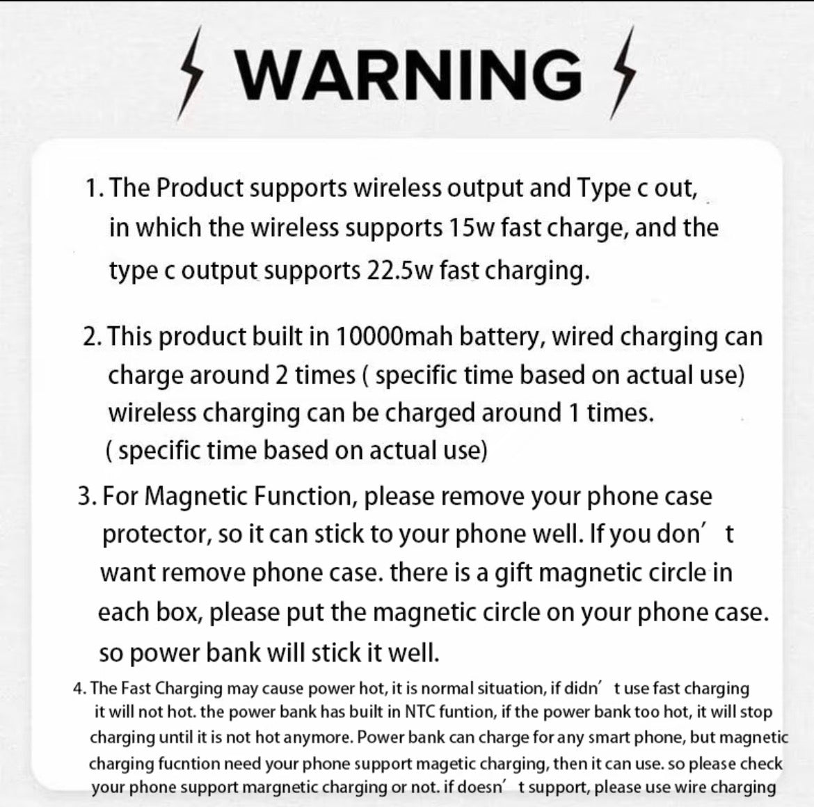 Power Bank 10000 mAh 22,5 W