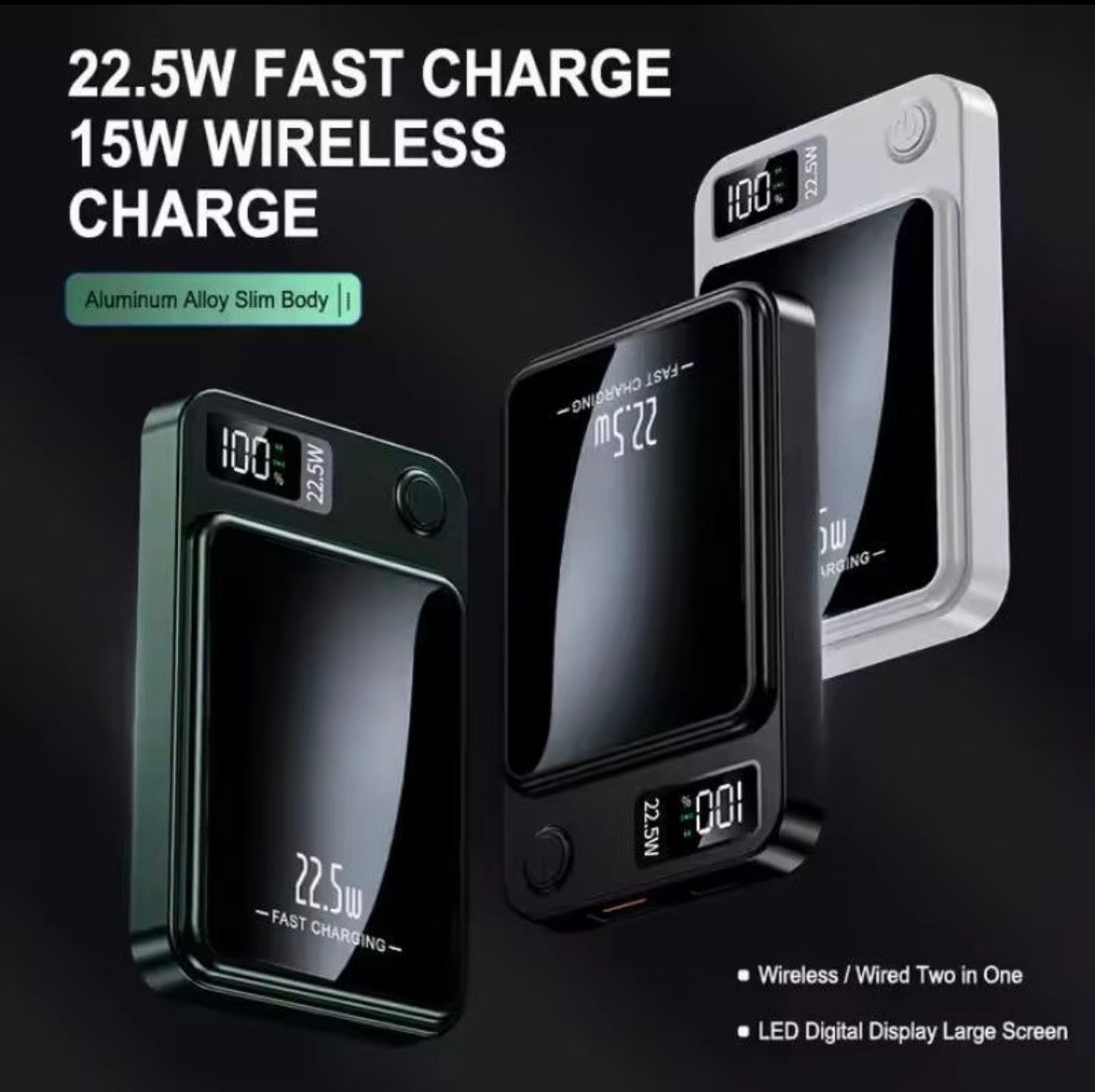 Power Bank 10000 mAh 22,5 W
